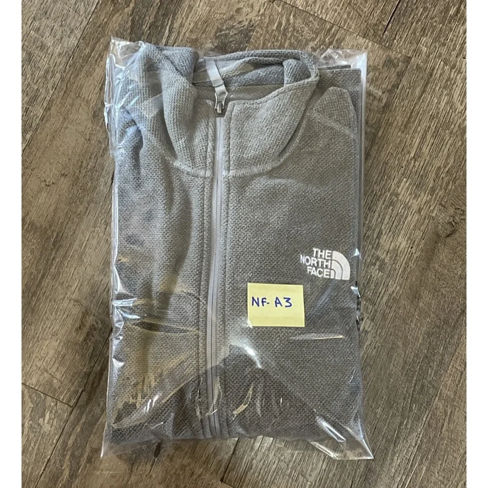 The North Face Men's Full Zip Sweatshirt Jacket Large Fleece Outdoor Gray